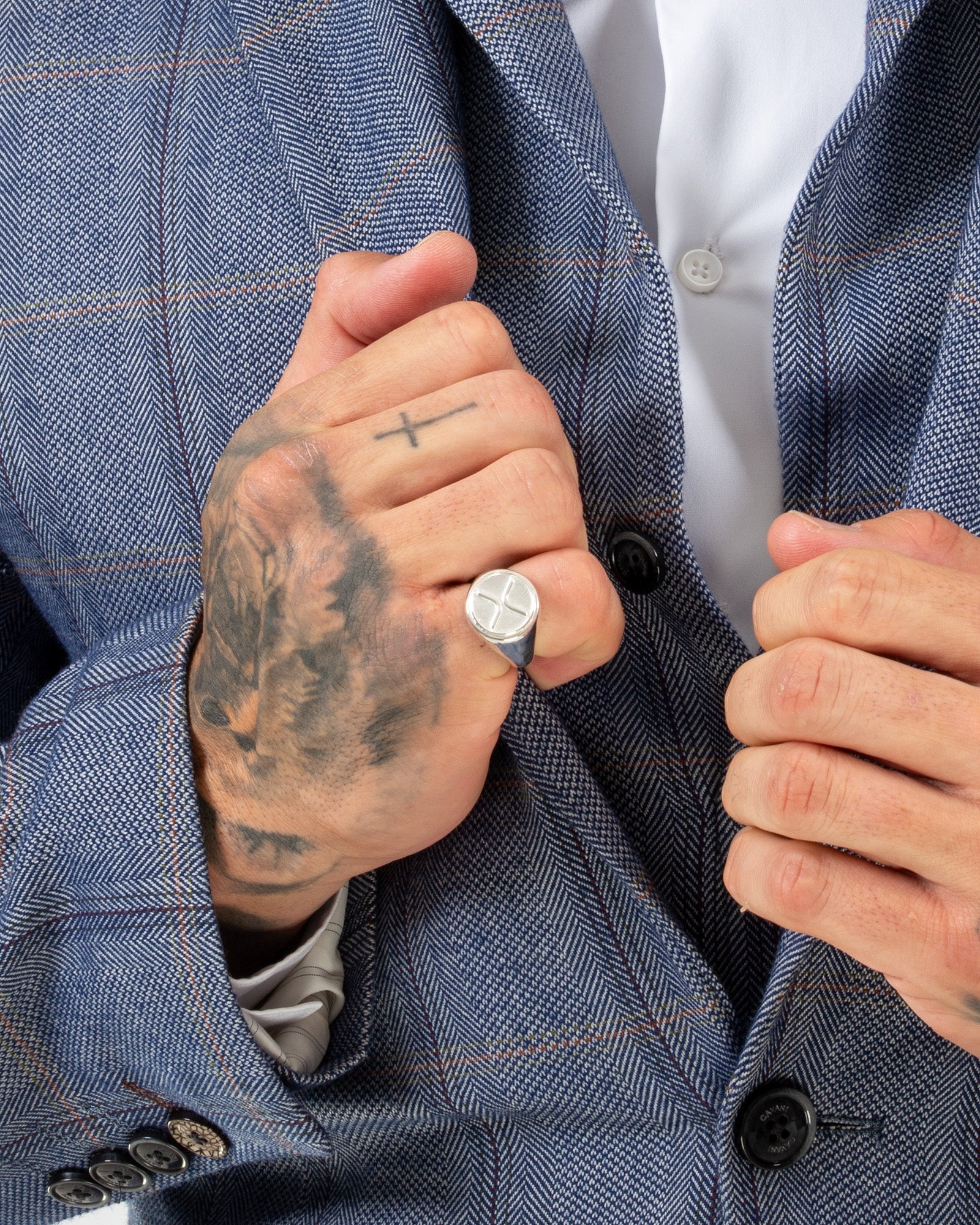 Large Ripple XRP Crypto Ring in Sterling Silver by Wilson Grant