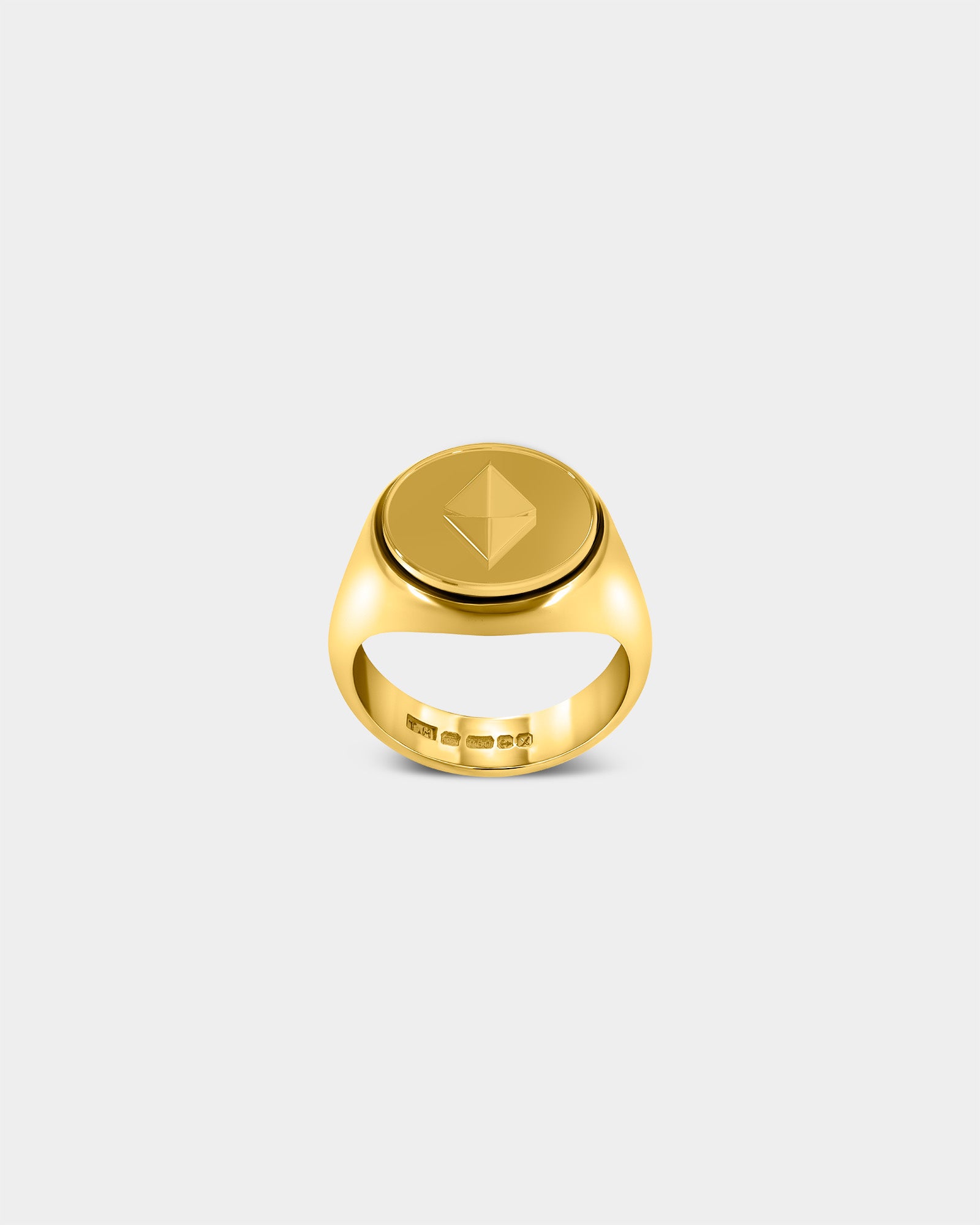 Large Ethereum Crypto Ring in 9k Yellow Gold by Wilson Grant